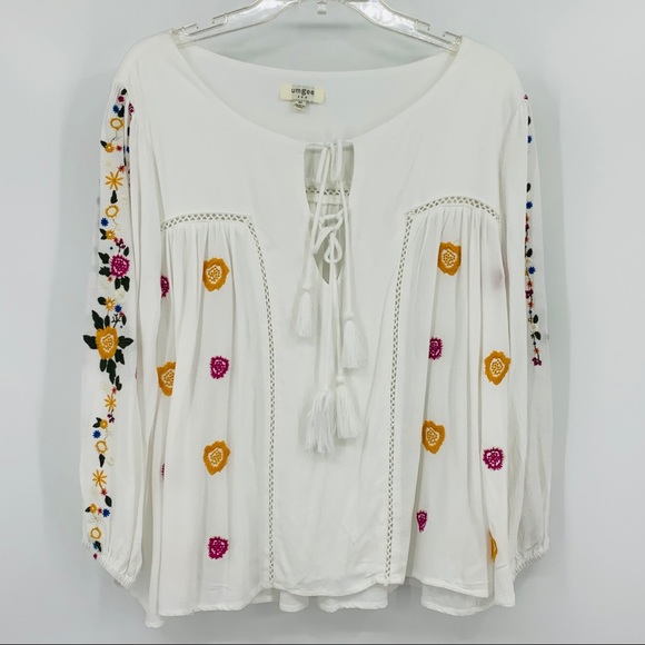 tie front peasant top